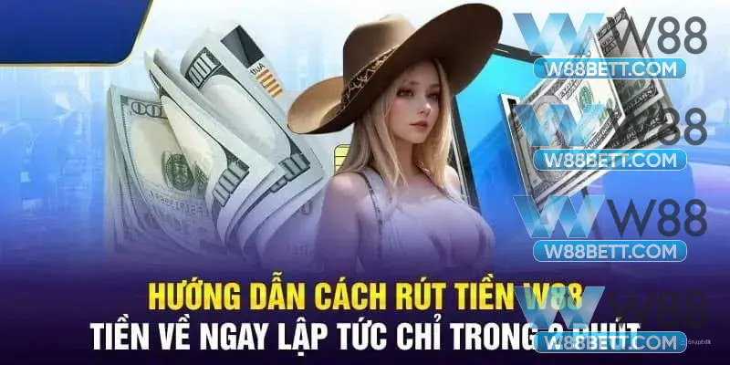 Quy trình rút tiền trên giao diện W88.